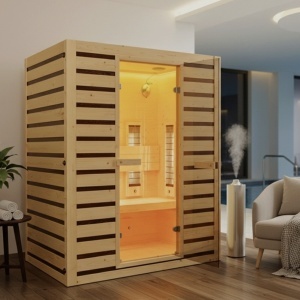SAUNĂ DE INTERIOR INFRARED TROMSO3 – 153×110 cm – 3–4 PERSOANE – 230V - Img 2