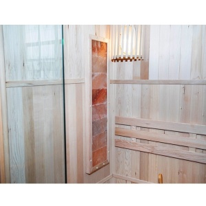 Saună finlandeză KEMI1 120×105 cm cu sobă HARVIA 3.5 kW – 1-2 persoane, saună tradițională, Hemlock, cromoterapie, Bluetooth | Deppo - Img 11