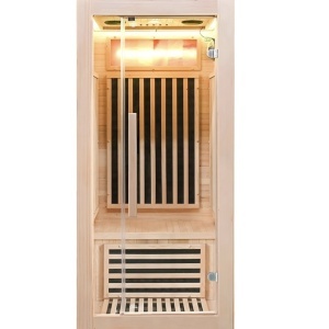 Saună uscată cu infraroșu ALTA1-CRB 90×90 cm – 1-2 persoane, Hemlock, 230V, Bluetooth, cromoterapie | Deppo - Img 17