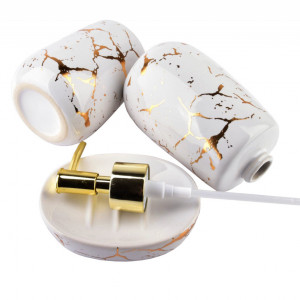 Set baie din ceramica Alb 322123A - Img 2