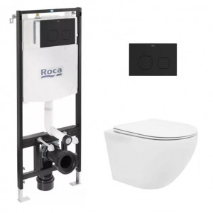 Set cadru + buton + vas WC Vito - Img 1
