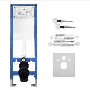 Set Cadru Îngropat Slim 024N pentru WC cu Buton HD Black - Img 5