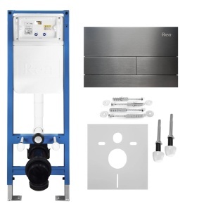 Set Cadru Îngropat Slim 024N pentru WC cu Buton T Titan