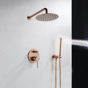 Set de duș incastrabil Rea Lungo Rose Gold auriu roz + BOX - Img 5