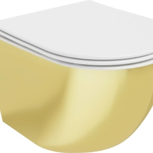 Set vas WC + Bideu FLSK White/Gold - Img 6