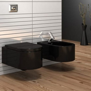 Set vas WC + bideu Lorent black - Img 2