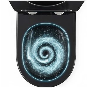 Vas WC Rea Carlo Mini Tornado Black Brush Gold - Img 7