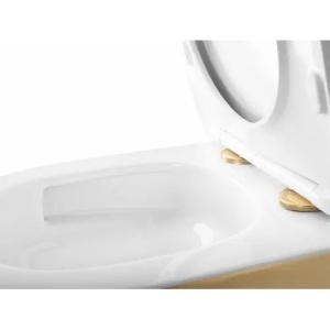 Vas WC suspendabil Rea Carlo Mini Tornado NFQ GOLD WHITE - Img 6