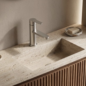 Baterie pentru baie Rea Arcos Brush Nickel - Img 3