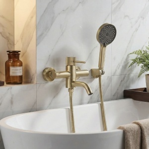 Baterie pentru cada Lungo Stripe Gold Brush- Deppo