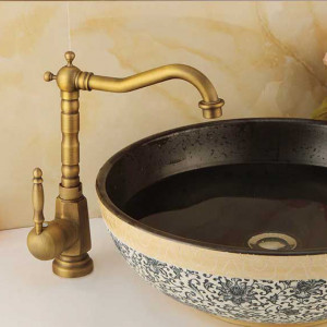 Baterie pentru lavoar Bona Old Gold inalta - Img 4