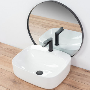 Baterie pentru lavoar CREEK Black MAT Low 14 cm - Img 4