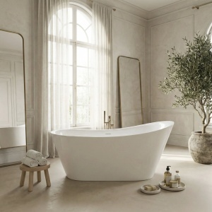 Cadă acrilică freestanding Lusso Slim 170 - Img 4