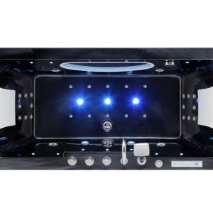 Cadă cu hidromasaj IRIS 933C Deppo Black Wave 170x84 cm - Img 4