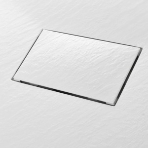 Cădiță de duș Slim albă din acril, dreptunghiulară și pătrată, cu sifon inclus – 70×70 – 100×150 cm - Img 12