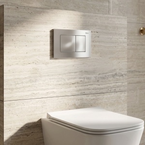 Cadru WC încastrat K011A-Q Rea cu buton J Satin - Img 3