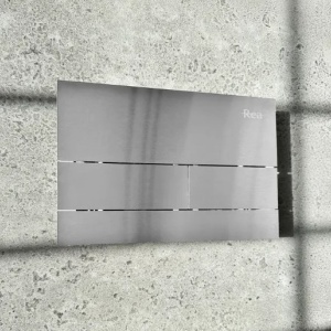 Cadru WC încastrat K011A-Q Rea cu buton T Brush Steel - Img 8