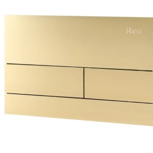 Cadru WC încastrat Rea cu buton T Brush Gold - Img 9