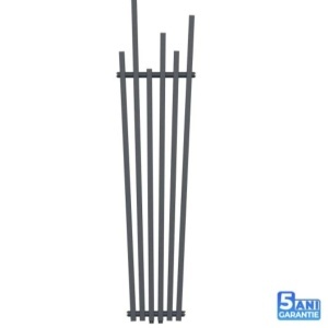 Calorifer Antracit, 180x42 cm, 687 W, 6 elementi, otel, design modern, Enes - Img 2