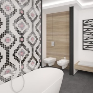Calorifer portprosop FRISCO BLACK 1187x530mm - negru satinat - Img 3