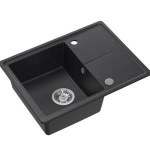 Chiuvetă TONY 116 Granite din granit cu puncte negre - Img 1