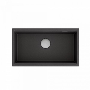 CLARK 760 Chiuvetă sub suprafață cu 1 vas + economisește spațiu sifon / onix - Img 1