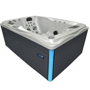 JACUZZI DE GRĂDINĂ 749 CARCASĂ ALB PERLAT ANTRACIT 200x135 CM 230V