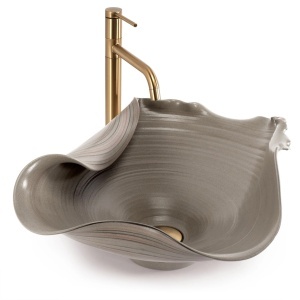 Lavoar ceramic pentru blat REA HM-17 Handmade ART - Img 3
