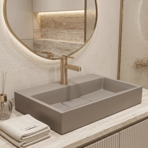Lavoar din compozit Rea GOYA TAUPE 60CM