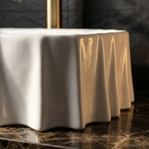 Lavoar pe blat Atria – design modern, ceramică elegantă | Deppo - Img 4