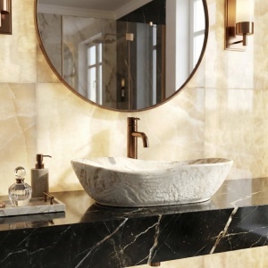 Lavoar pe blat Emilia Reno – design modern, ceramică premium pentru baie | Deppo - Img 3