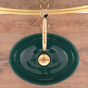 Lavoar pe blat Platinia Sofia Mini Verde - Img 2