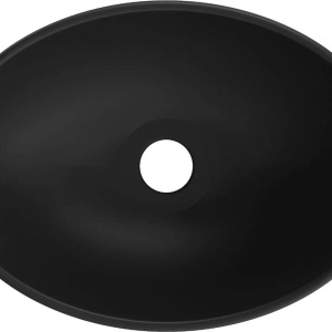Lavoar pentru blat Elza 40 x 33 cm, Negru mat/auriu model tip solzi - 21014028 - Img 6