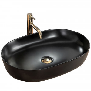 Lavoar pentru blat Rea Cleo Black Mat - Img 9