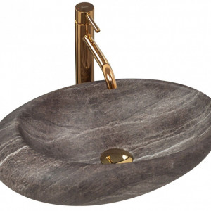 Lavoar pentru blat Rea Roxy A Stone D.Grey Gri
