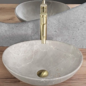 Lavoar pentru blat Rea Sofia Beige Matt - Img 3