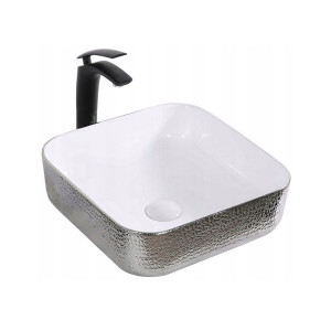 Lavoar Rodo alb-argintiu, 38,5 x 38,5 x 13,5 cm - Img 1