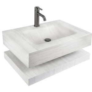 Lavoar suspendat cu raft Rea Apollo Muralto Roma 80