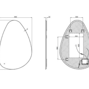 Oglindă LED 120×80 – Smart, Anti-Aburire, 2500 lm - Img 2