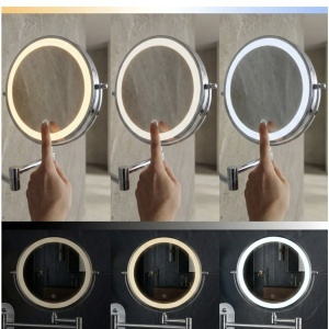 Oglindă LED Glow Chrome – design elegant cu iluminare modernă pentru baie | disponibilă pe Deppo - Img 6