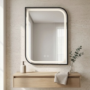 Oglindă LED ZONE 80X60 BLACK - Img 3