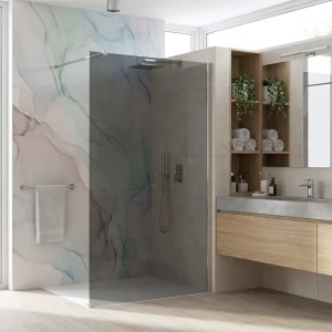 Paravan de dus Rea Flexi Grey / Chrome - Img 6