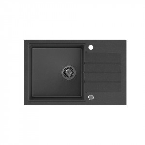 PETER 111 Steingran negru, cu sifon manual si dop