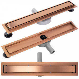 Rigola dus Rea Pure Neo Culoare Cupru 80 cm