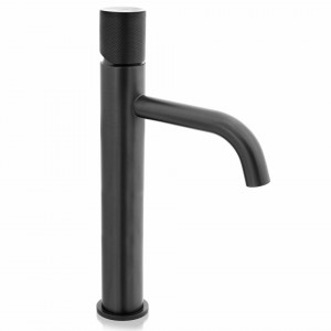 Robinet pentru lavoar Platinia Tomi Gun Grey inalt