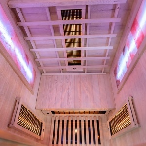 Saună cu infraroșu C1S pentru 1 persoană 90×90 cm cu piatră de sare, LED, Bluetooth – cabină sauna uscată | Deppo - Img 15