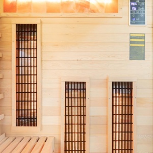 Saună cu infraroșu pentru 2 persoane cu cromoterapie LED și Bluetooth – saună uscată low-temperature, cabină wellness | Deppo - Img 13