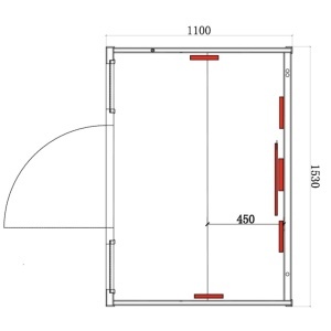 SAUNĂ DE INTERIOR INFRARED TROMSO3 – 153×110 cm – 3–4 PERSOANE – 230V - Img 8