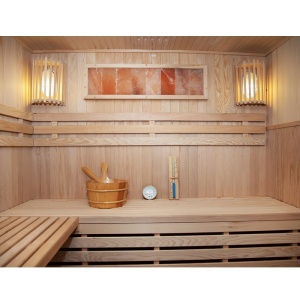 Sauna finlandeza cu temperatura inalta si soba Harvia 6kW pentru 4-5 persoane Kemi 180 x 160 cm - Img 7