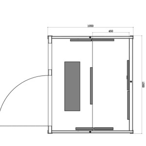 Saună Infraroșu Premium 120x105 cm pentru 2-3 Persoane cu Bluetooth și Cromoterapie | Deppo - Img 5